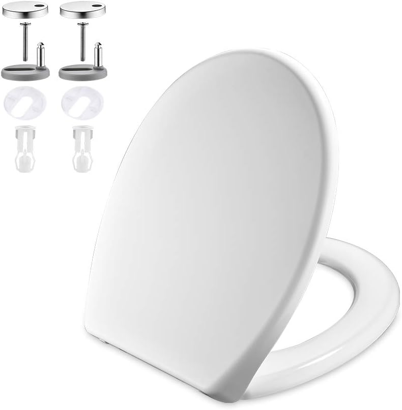 Copriwater Ideal Standard ALA Sospeso – Bianco, Forma A D, Cerniera Cromo, Identico All'originale, Facile Installazione