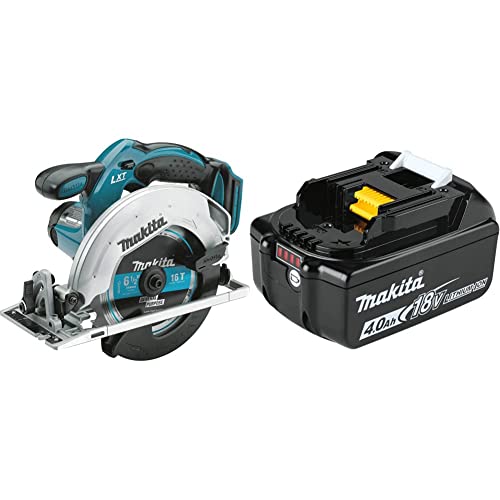Makita Xss02Z 18V Lxt Lithium-Ion Cordless Circular Saw, 6-1/2-Inch, Tool Only With Makita Bl1840B 18V Lxt Lithium-Ion 4.0Ah Battery, Black #TOP20