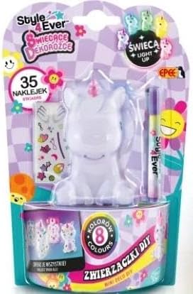 Creative Set Glowing Corners Pets Standing Unicorn Roses Epee