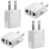 Construction ABS et Contacts Cuivre Haute Conductivité: La coque en ABS ignifuge et les broches en cuivre massif de cet adaptateur prise americaine garantissent une conductivité optimale et une durabilité exceptionnelle. Compatible 110-250V (pas de conversion de voltage), il supporte jusqu'à 1500W/6A - vérifiez toujours la puissance de vos appareils.