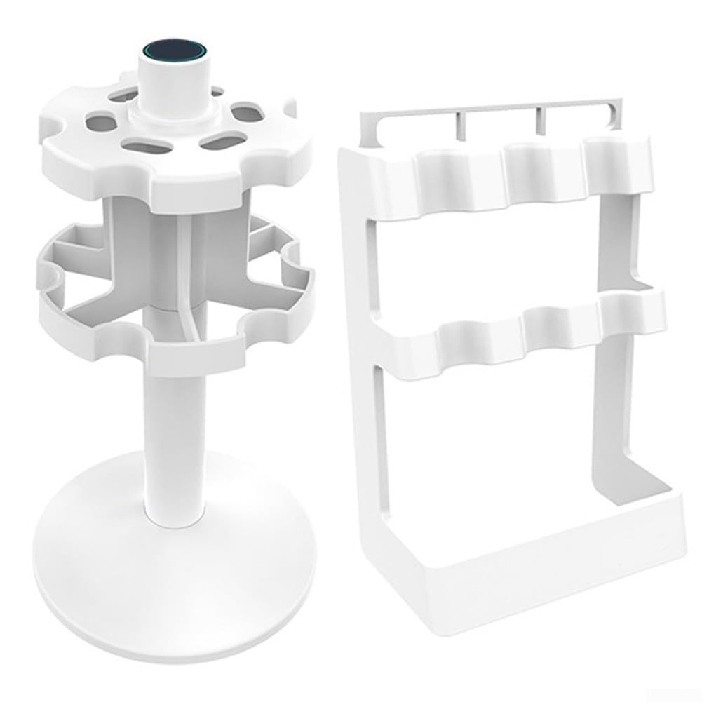 Soporte de pipetas de laboratorio ajustable para instalaciones de investigación, soporte de pared ABS redondo y trapezoidal, organizador de laboratorio de 22,5 x 15 cm (redondo)