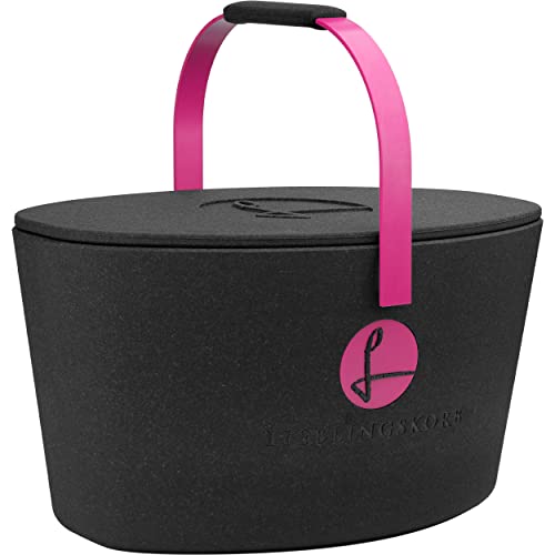 Lieblingskorb Plus deep black Einkaufskorb und Thermobox in einem Cover