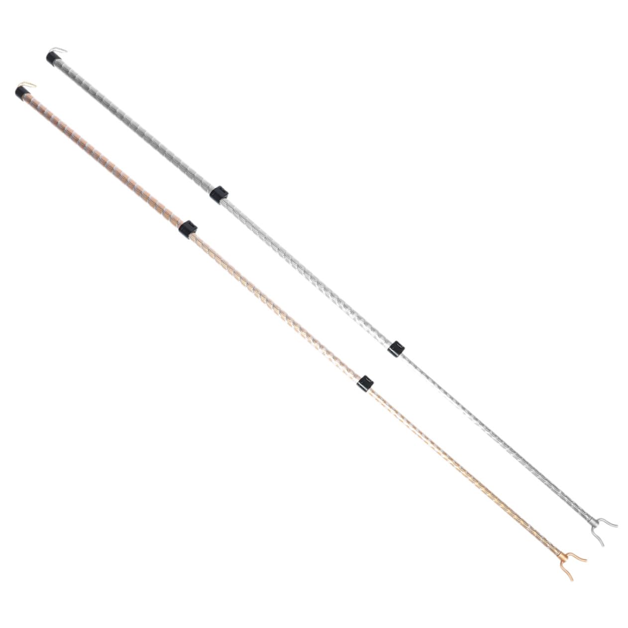 Barre de séchage du linge télescopique en alu et ABS, lot de 2 tringles rétractables de qualité