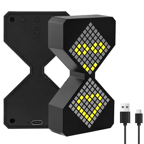 LED Digital Electronic Hourglass Gravity Sensing Timer, Freely Adjustable 1-30 Minutes Sand Time Hourglass Timer Relaxation Toy for Kitchen Room Home Decor (Black)