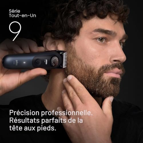Braun Kit de rasage tout-en-un pour homme, série 9 AIO 9530, barbe, visage, nez, tondeuse à oreilles, tondeuse à cheveux, coiffure corporelle et aménagement paysager – vue 3