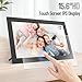 15.6 Inch WiFi Digital Picture Frame IPS Touch Screen HD Disply,Video Clips and Slide Show,Auto-Rotate, Wall Mountable,Send Photos Instantly from Anywhere with via Frameo APP (15.6 INCH)
