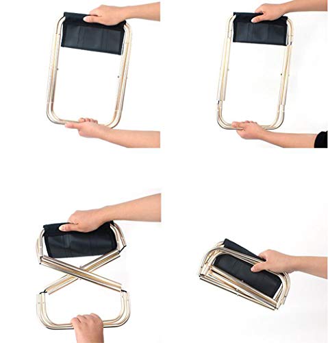 Alliage d'aluminium tabouret pliant durable et résistant pour extérieur - 7