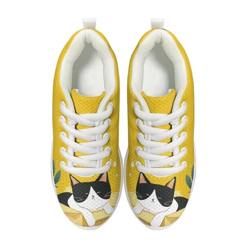 Cartoon Animals Kids Sneakers Lightweight Running Shoes Breathable Athletic Tennis Lace Up Fashion Shoes for Little Kid US Size11.5-13/ Big Kids US Size1-33