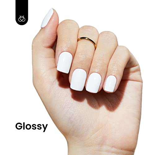 Beetles Gel Nail Polish Kit White Colors- 2Pcs 15Ml Bright White Colors Gel Polish Set Soak Off U V Led Nail Gel Polish All Seasons Gel Polish Nail Art Manicure Salon Diy At Home Nails Art Design #TOP2
