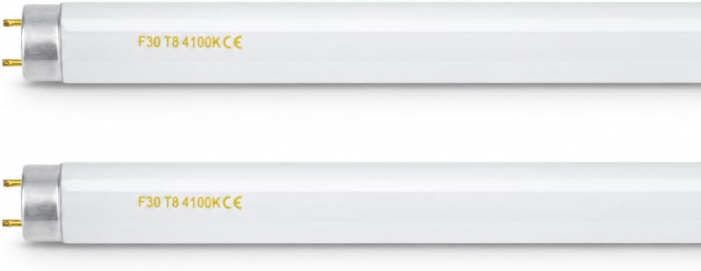 30W T8 F30T8/CW Fluorescent Tube Light Bulb, 4100K Cool White, 36" Inch, Replacement for F30T8/SPX41 F30T8/SP41 F30T8/CW/Alto, 2 Pack