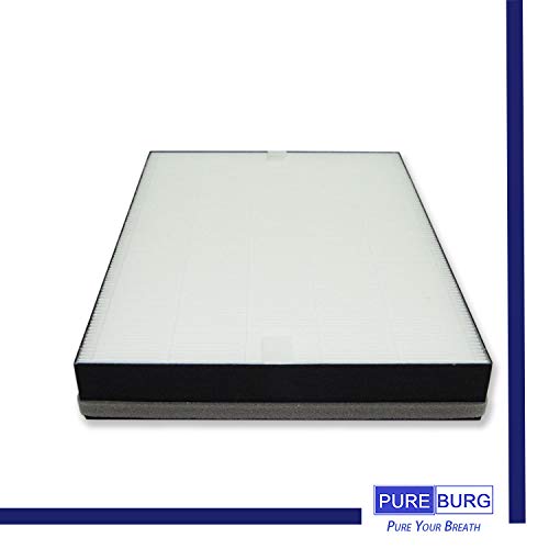 PUREBURG FY3433 FY3432 Replacement Filter Compatible with Philips AC3256 AC3257 AC3259 Series 3000i Air Purifiers, Part Number FY3433/10 FY3432/10,H13 True HEPA and Activated Carbon Set