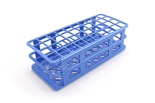 Heathrow Scientific HD243071B - Gradilla para tubos de ensayo (plegable, 21 mm, para 40 unidades), color azul Cover