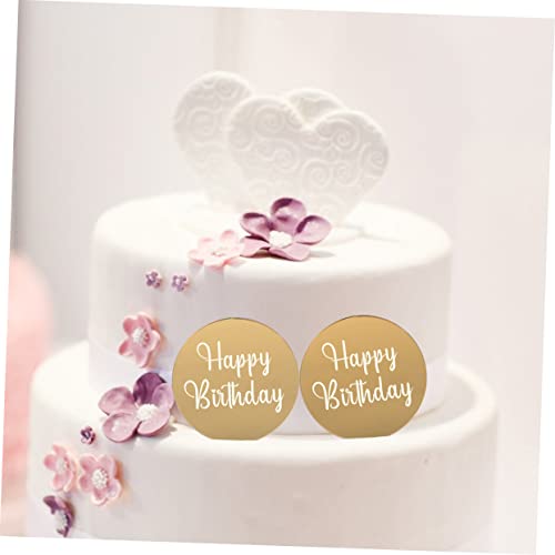 Tofficu 80 Pçs Cupcake Decoração De Bolo De Aniversário Espelho De Decoração De Bebê Espelho Para Be