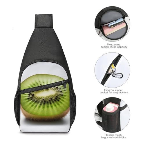 Mochila tipo Sling Bag urbana blanca para adulto miniatura 5
