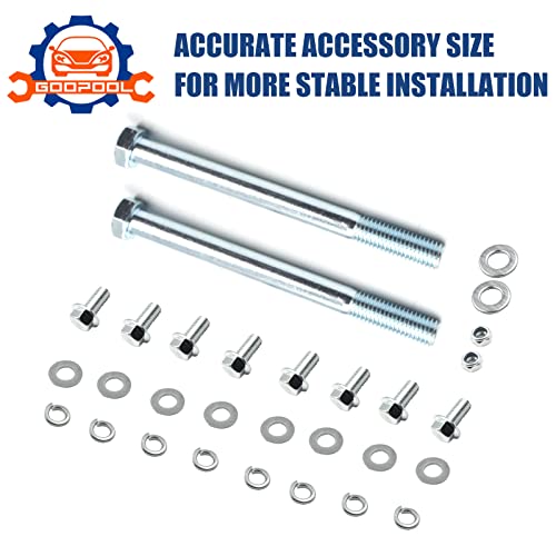 LS Swap Motor Mounts Compatible with 1973-1998 Square Body / OBS Chevy GMC Truck 2WD,4WD Adjustable Swap Engine Conversion Bracket for C10 C/K 1500 by Goopool - Image 4