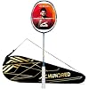 Hundred Powertek 2000 PRO Graphite Strung Badminton Racket with Full Racket Cover