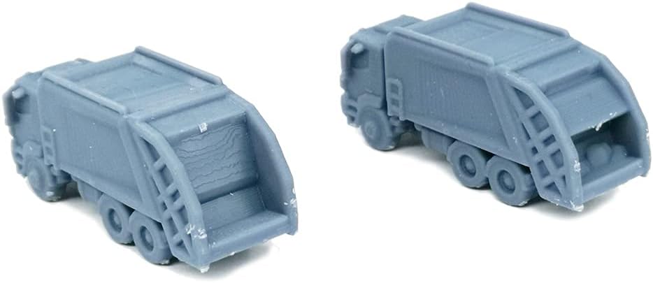 Outland Models Railroad Scenery Trash Recycle Truck Set 1:220 Z Scale