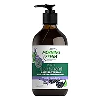 Morning Fresh Dishwashing Liquid, 2 in 1 Antibacterial Hand Wash & Dishwashing Soap - Violet & Blackberry, 500ml