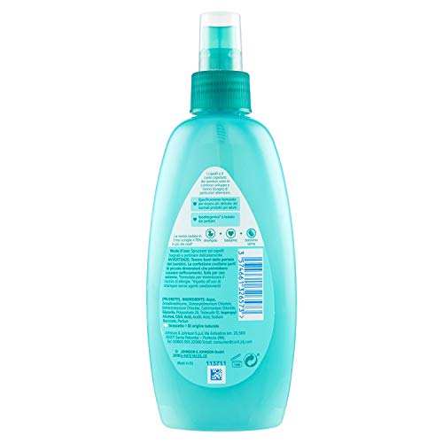 JOHNSON'S Baby, Spray für Kinder, nie mehr Knoten, Entwirren, keine Tränen mehr, auch für langes oder lockiges Haar, 200 ml