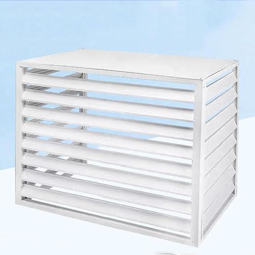 Aluminum Air Conditioner and Heat Pump Cover, Mini Split Air Conditioner Cover, Air Conditioner Fence, Noise Reduction,Privacy S