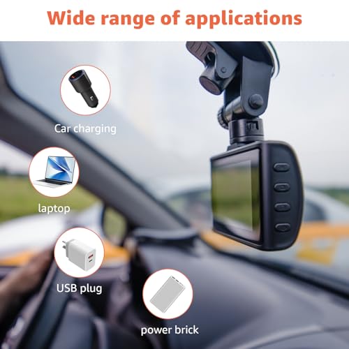 3.3Ft USB to DC Car Charger Cable for Furrion FOS07TADS Vision S Monitor Replacement Power Supply Cord for 7-Inch Screen Display, Compatible with Hitch Wireless Backup Camera FOS48TA-BL & FOS48TAPK-BL by MONDGE - Image 8