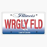 Wrigley Field License Plate Baseball Stadium Sports Fan Gift Chicago 5" Vinyl Decal Bumper Sticker