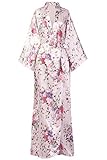 Kontinuierlicher Druck in den Ärmeln, Luxus bedrucktes Pfau Kimono Kleid mit wunderschön vibrierenden Farben und weichen Polyester.
