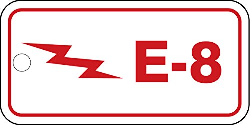 Accuform TDF308VPM Etiqueta padrão de fonte de energia de plástico 