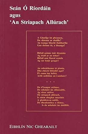 Seán Ó Ríordáin agus ‘An Striapach Allúrach’ : [Ó Ríordáin, Seán] Nic ...