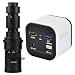 4K UHD 30fps HDMI USB Output Digital Industrial Microscope Camera & 500X C-Mount Lens