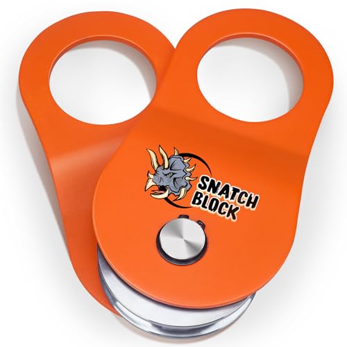 TICONN 10 Ton Winch Snatch Block Towing Pulley Blocks 22,000 LBS Capacity, Heavy Duty Offroad Recovery Accessory for Truck, Tractor, ATV & UTV