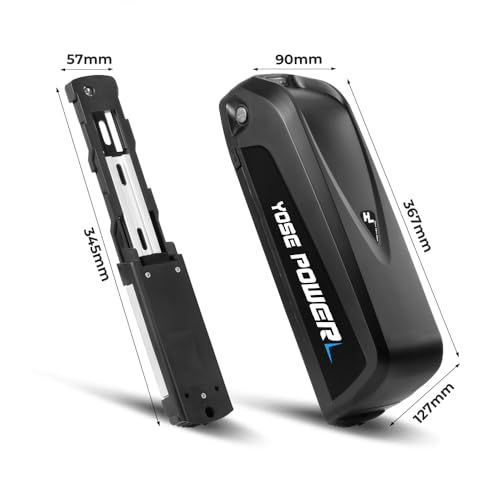 YOSE POWER Hailong G80 48V 18Ah ebike battery for 350W / 500W / 750W / 1000W motor with USB fits on Down Tube for VAUN MiFa Prophete Pedelec - Image 4