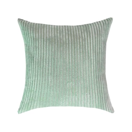 Zymjzbetic Cushion Covers Corduroy Striped Throw Pillow Cover Home Case Decorative Cushion 45x45cm for Sofa Bed Living Room Decoration(Color 10,400mmx400mm)