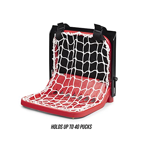 Better Hockey Extreme Sauce Combo Double - Backyard Games - Training Aid for Saucer Passing - Trick Shot Kit - Mini Goal Holds up to 40 Pucks - Shooting Pad Simulates The Feel of Real Ice - Thumbnail 4