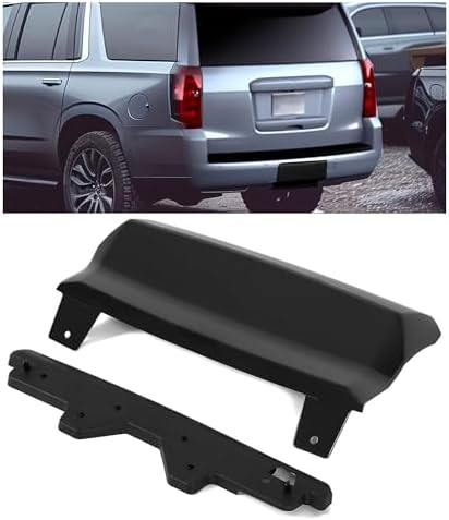 2015 Yukon Rear Bumper Rear Bumper Tow Hitch Cover With Bracket For Chevrolet Suburban &amp; Tahoe (2015-2020) &ndash; Gloss Black Glossy Black Hitch Cover