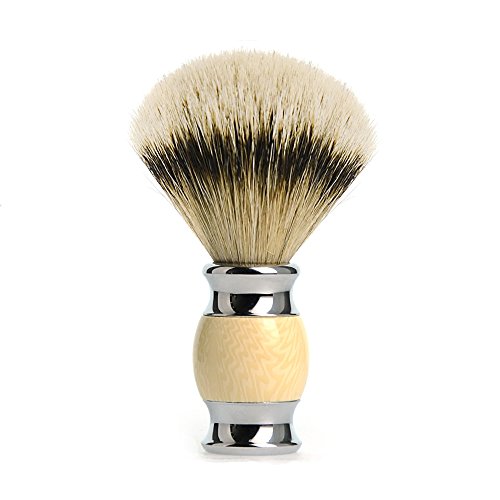 Layboo Shaving Brush,100% Professional Silvertip Badger Bristle Brush with Resin