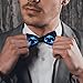 Meaudiwes Adjustable Tuxedo Bow Tie Novelty Tie Fashion Decor Bow Tie Compatible with Ocean Blue Sea Floating Sharks For Wedding Party