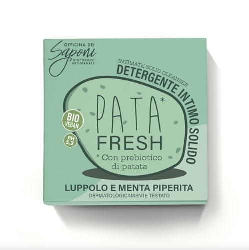 Officina dei Saponi PATA-FRESH Limpiador íntimo sólido acción reequilibrante gracias al prebiótico de patata Bio Vegan Ph 5.2 55 gr