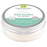 Nie mehr Fuß-Geruch, GREENDOOR Fussdeo 50ml gegen Fussgeruch, Fuss Deo vegan, Deodorant ohne Aluminium, natürlich ohne Tierversuche, Naturkosmetik Bio Babassu, Natur Deocreme Cremedeo