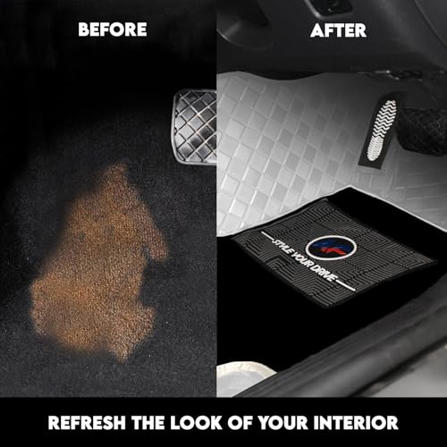 Image of Autofurnish Luxury 9D Car Mat Full Set for Mahindra XUV700 (5 Seater) 2021 || Luxury Leather Dual-Stitch Full Set 9D Car Floor Mat || 100% Waterproof || Color : Ice Grey