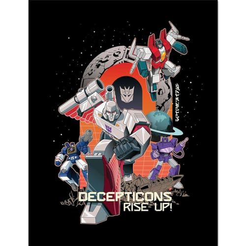 Transformers - Poster encadré DECEPTICONS RISE UP (40 cm x 30 cm) (Multicolore)