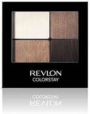 Revlon ColorStay 16 Hour Eyeshadow Quad with Dual-Ended Applicator Brush, Longwear, Intense Color Smooth Eye Makeup for Day & Night, Decadent (505)