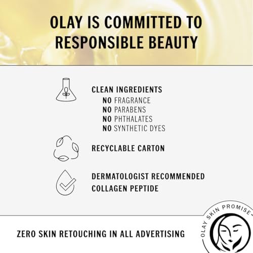 Olay Collagen Peptide Visibly Firming Face Serum, Fragrance Free Anti Aging Serum for Hydration and Smoothing Skin, Collagen and Vitamin B3+, Fast Absorbing, Non Greasy, 1.3 FL OZ (40 mL) - image 4