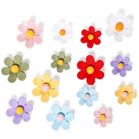 14pcs Colourful Daisy Fridge Magnets Cover