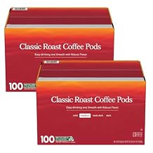 Classic Roast Coffee Pods, Medium Roast, Single Serve K-Cup Pods, 100 Count 2 Pack