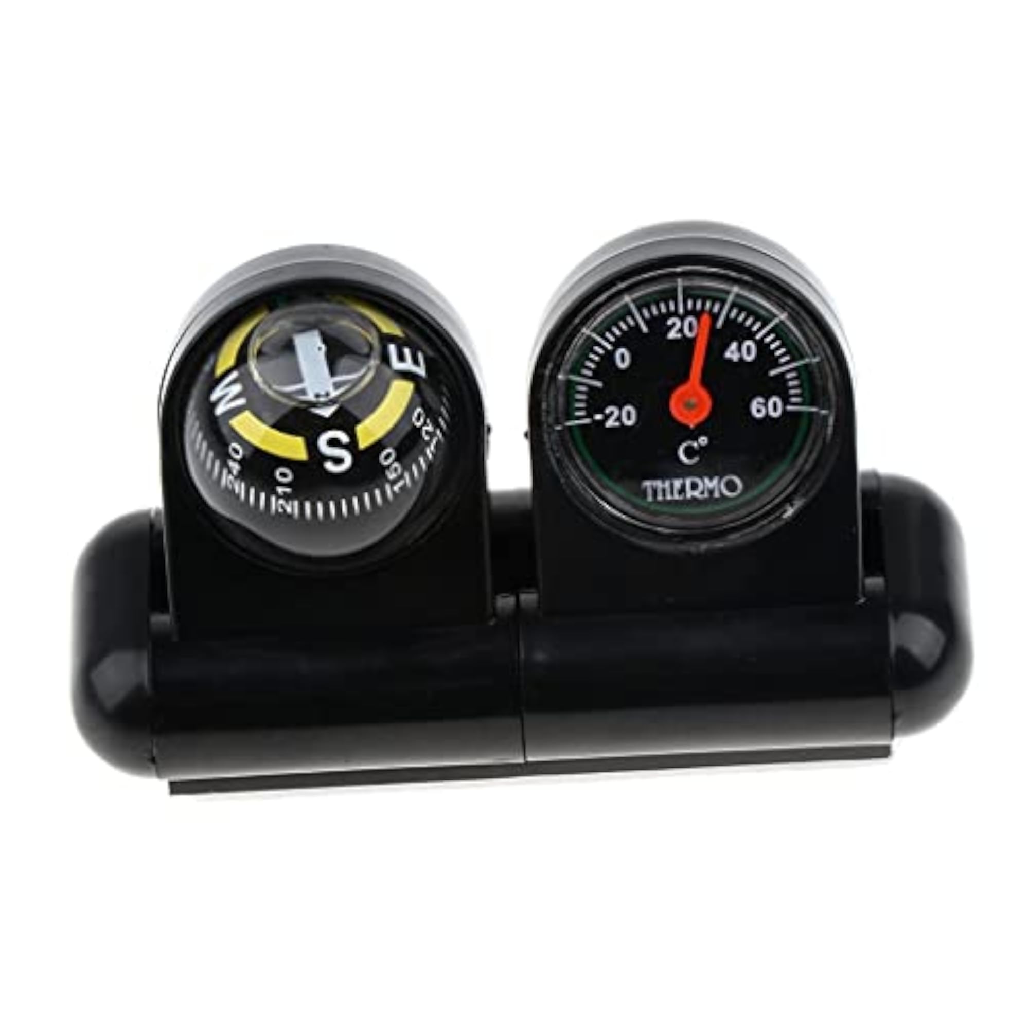 2-in-1 Removable Car Compass and Thermometer for Vehicle