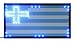 Produktbild LED Leuchtreklame/Reklame Schild "GRIECHENLAND" Flagge/Fahne - animiert