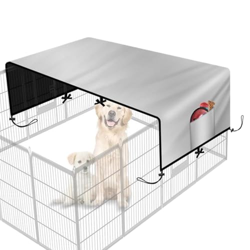 Housse de niche en polyester robuste pour animal domestique – Housse de niche pour chien, pare-soleil Oxford 210D | Grandes couvertures de chenil imperméables pour Patio pique-nique Camping en plein a