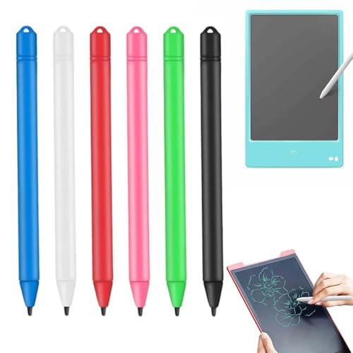 6 Pièces Stylos pour Tablette D'écriture LCD Stylos pour Planche, Stylet Tablette, Stylo à Dessin LCD Jouet en Vrac, Adaptée Aux Tablettes D'écriture LCD...
