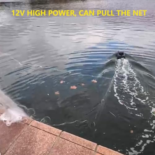 Esca da barca GPS per pesca con doppio telecomando, luci di pesca notturna, ritorno automatico, alimentazione 12 V, include 2 batterie rimovibili, esca e gancio consegna, portata 500 m